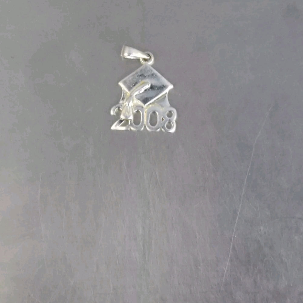 Graduate 2008 class sterling silver charm 925